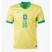 Camiseta Brasil Rodrygo Goes #10 Primera Equipación Replica Copa America 2024 mangas cortas